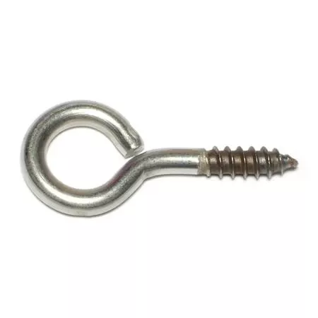 #0 Stainless Steel Eye Screws 3/8 X 13/16 X 3-3/16 18-8 Model Lsebss-022