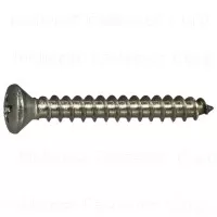 #10 X 1-1/2 Inch Stainless Steel Phillips Oval Head Sheet Metal Screws – 18-8 Grade