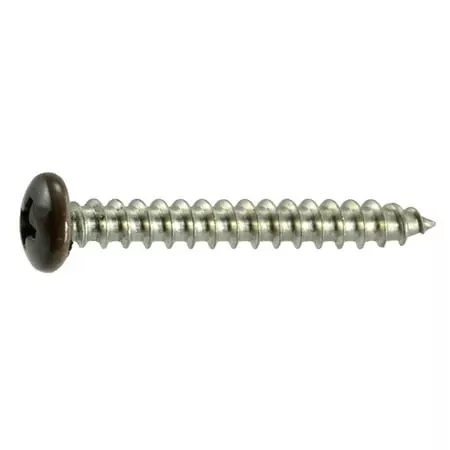 #10 X 1-1/2 Stainless Steel Brown Phillips Pan Head Sheet Metal Screws – 18-8