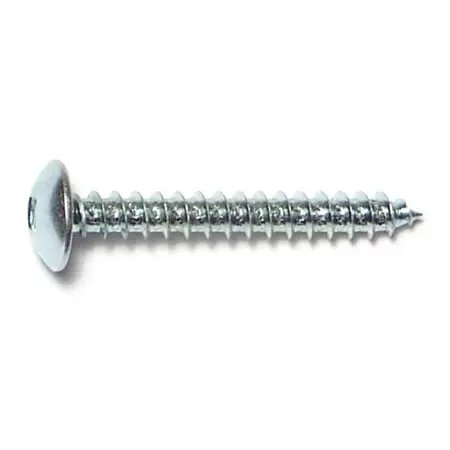 #10 X 1-1/2 Zinc Plated Steel Square Drive Truss Head Sheet Metal Screws