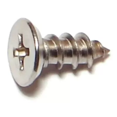#10 X 1/2 Stainless Steel Phillips Flat Head Sheet Metal Screws – 18-8 Grade