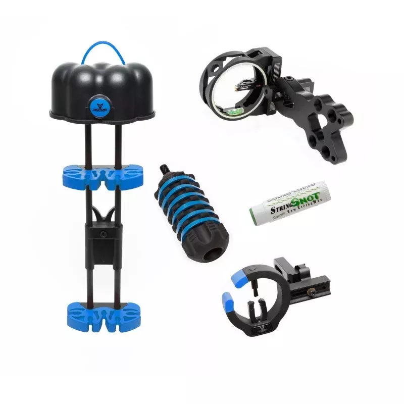 .30-06 Oudoor Saber 5-Piece Bow Package Archery Accessory Combo Sight Rest Blue