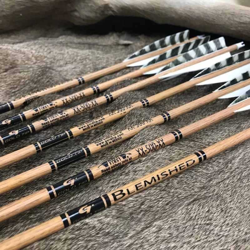 #507 BLEM Gold Tip Carbon Traditional Wood Grain