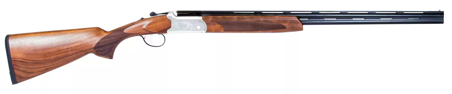 ATI ATIGKOF410SVE Cavalry SVE with Ejectors 410 Gauge Over/Under 26″ 2rd 3″ Silver Engraved Rec Oil Turkish Walnut Stock Right Hand (Full Size) Includes 5 MobilChoke