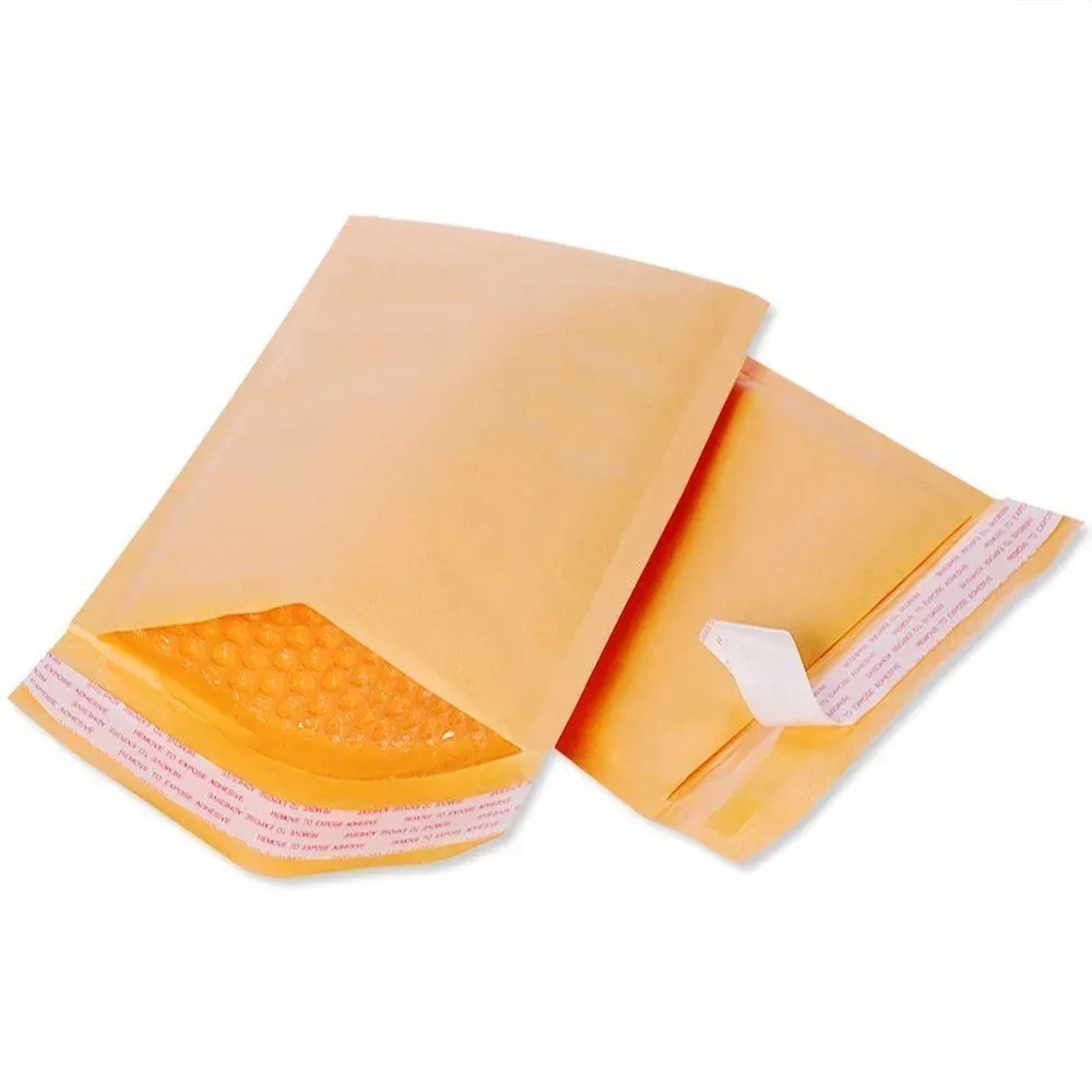Kraft Bubble Mailers #000 4×6.5 Padded Envelopes (Case of 500)