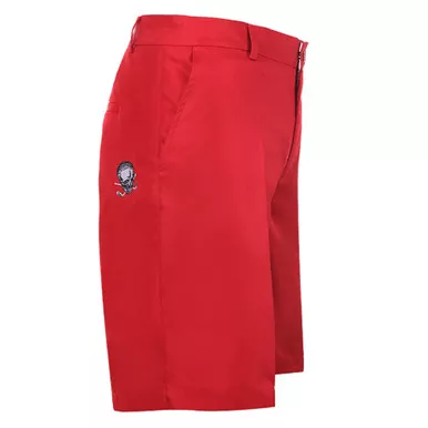 New Tattoo Golf Men's Embroidered Skull Ob Golf Shorts, Red, Size 44