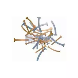 “T” Type Matrix Bands, Brass, Straight, Assorted, .05mm Thick, 100/bx Pulpdent BTBS/A