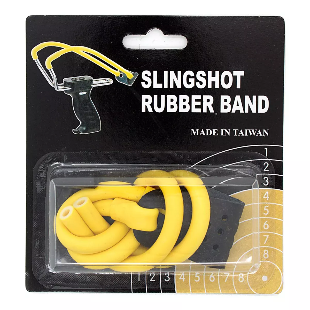 Wizard Slingshot Replacement Rubber Power Bands Yellow Color – Open Box