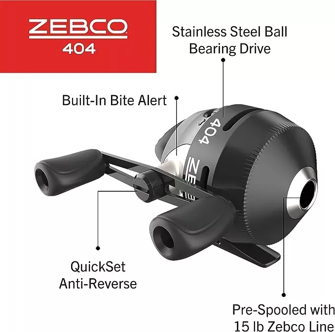 Zebco 404 Spincast Reel – 404
