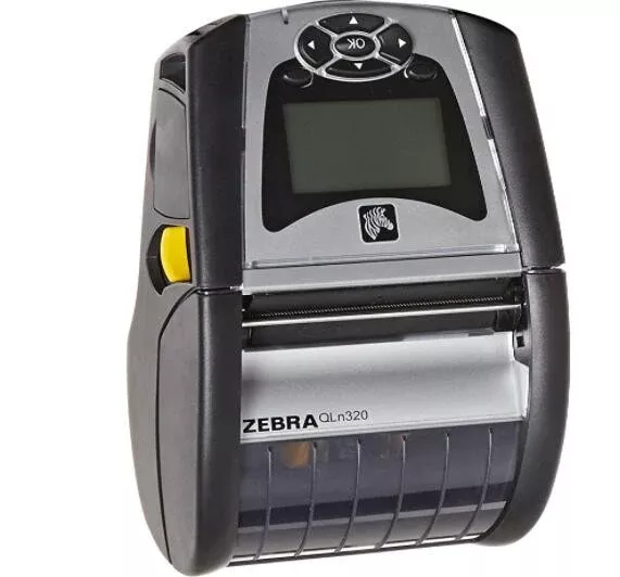 Zebra QLn320 Direct Thermal Printer – Monochrome – Portable – Used